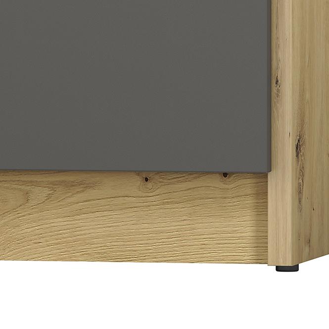 Íróasztal Fini 08 tölgy artisan/fehér/antracit
