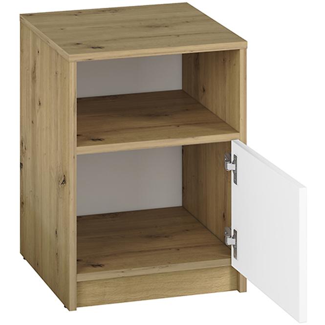 Éjjeliszekrény Fini 11 tölgy artisan/fehér/antracit