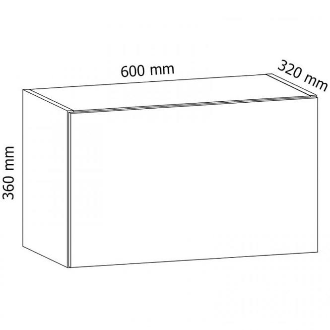 Konyhaszekrény Gardena G60KN szürke