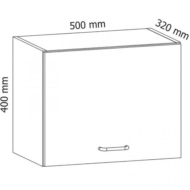 Konyhaszekrény Linea G50K grey