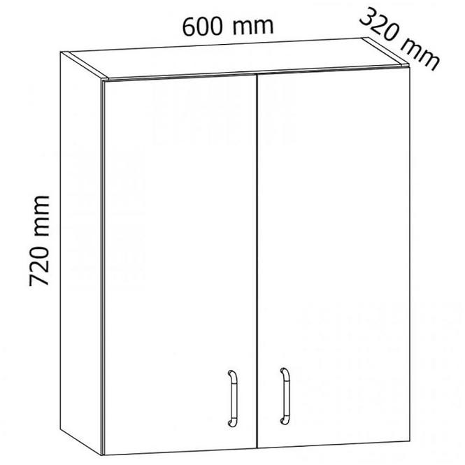 Konyhaszekrény Linea G60 grey
