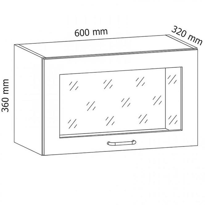 Konyhaszekrény Linea G60KSN grey