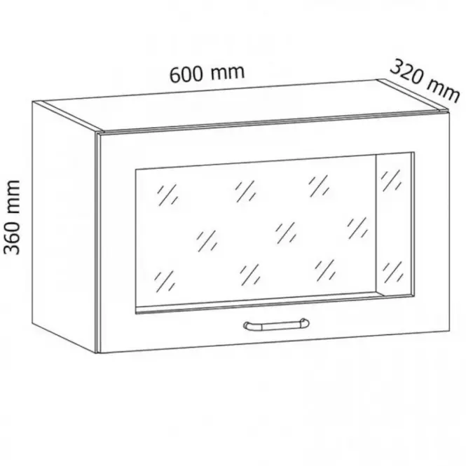 Konyhaszekrény Linea G60KSN grey,2