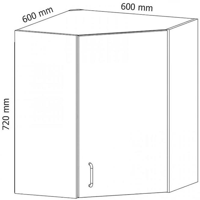 Konyhaszekrény Linea G60N grey