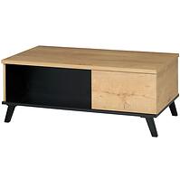 Dohányzóasztal 8 John tölgy lefkas/fekete