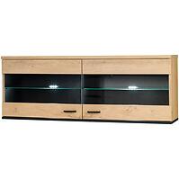 Fali szekrény 9 John tölgy lefkas/fekete