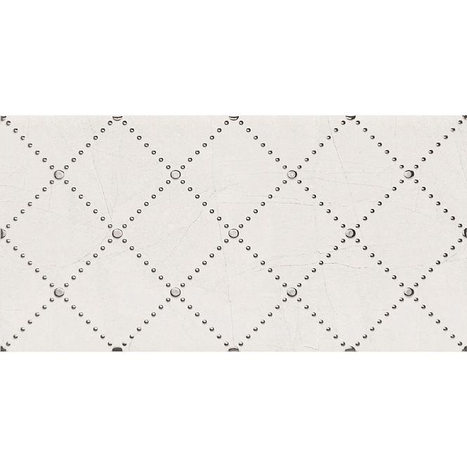 Csempe dekoratív Idylla White 30,8/60,8