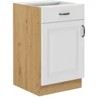 Konyhaszekrény Stilo fehér Mat/Artisan 50D 1F 1S BB
