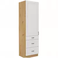 Konyhaszekrény Stilo fehér Mat/Artisan 60DKS-210 3S 1F