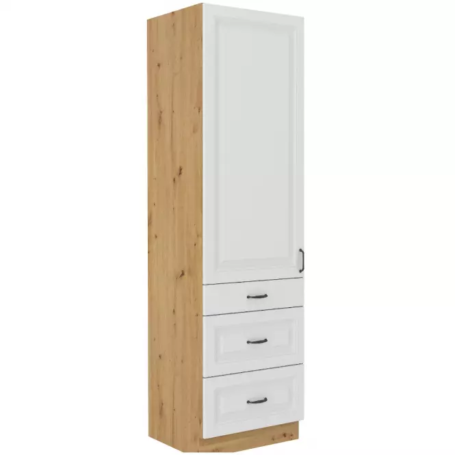 Konyhaszekrény Stilo fehér Mat/Artisan 60DKS-210 3S 1F