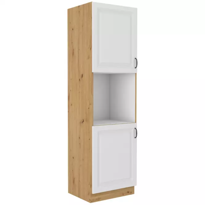 Konyhaszekrény Stilo fehér Mat/Artisan 60DP-210 2F