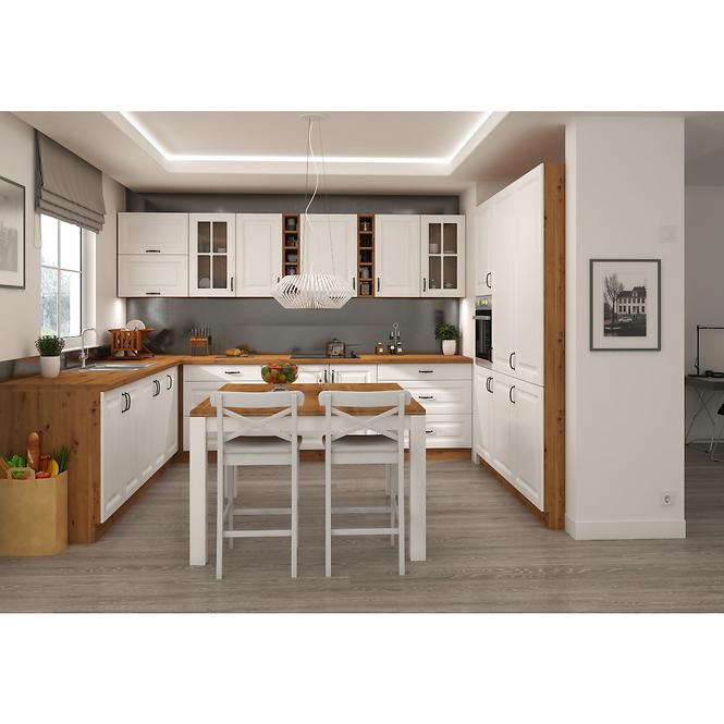 Konyhaszekrény Stilo fehér Mat/Artisan FRONT ZM 713X596