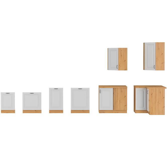 Konyhaszekrény Stilo fehér Mat/Artisan FRONT ZM 570X596