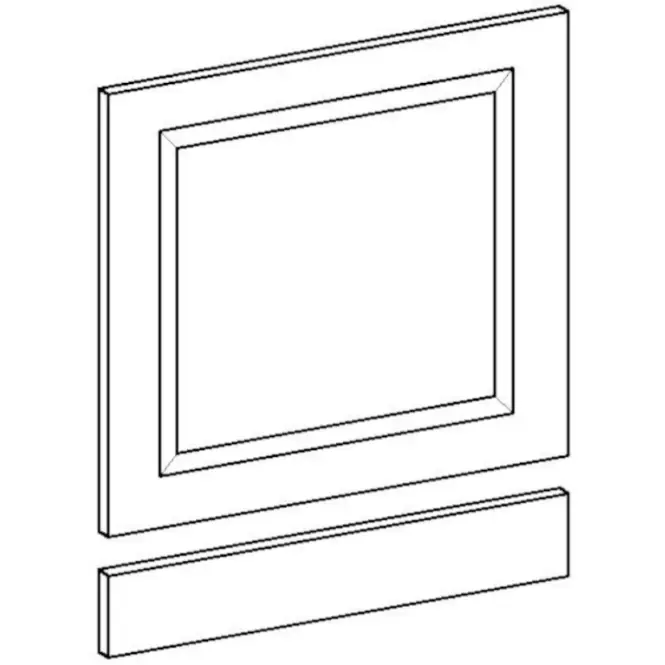 Konyhaszekrény Stilo fehér Mat/Artisan  ZM 570X596