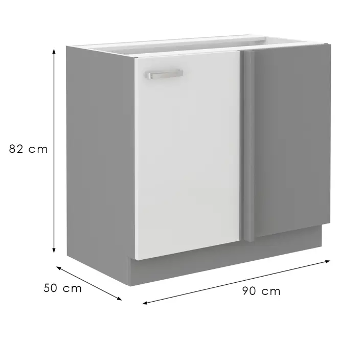 Konyhaszekrény Bianka 105ND 1F BB,2