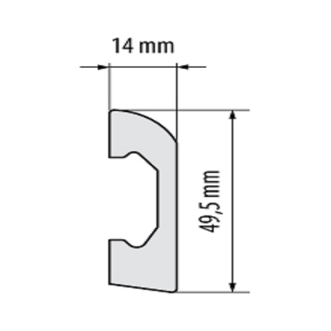 Szegélylécek Elegance LPC-04-T101 fehér szatén