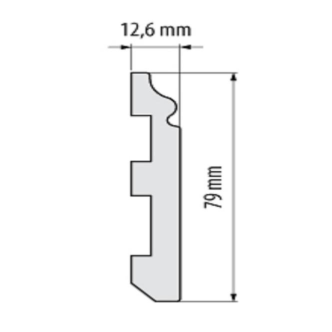 Szegélylécek Elegance LPC-07-T101 fehér szatén