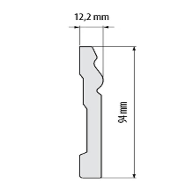 Szegélylécek Elegance LPC-08-T101 fehér szatén