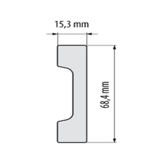 Szegélylécek Elegance LPC-23-148 ezüst karcos