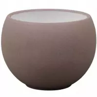 Virágcserép LUNA STRUKTUR d20cm barna matt