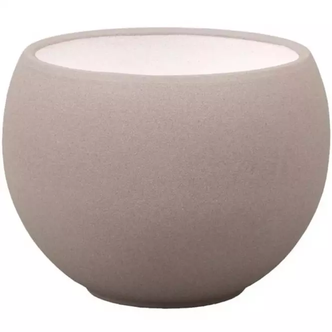 Virágcserép LUNA STRUKTUR d20cm barna-szürke matt