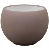 Virágcserép LUNA STRUKTUR d14cm barna matt