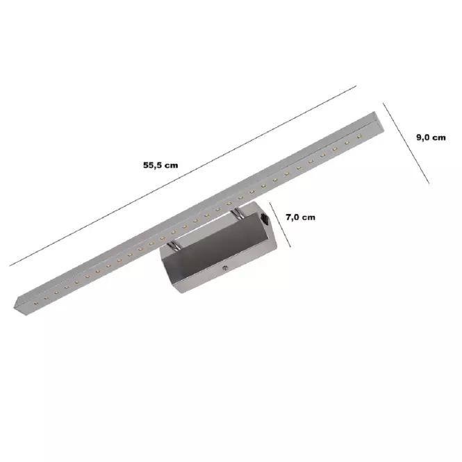 Lámpa Arte chrom 555 AG-AC6W55 chrom 6W K1,3