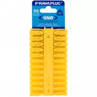 Univerzális tipli uno zsalu sárga 5x24mm (96 db)