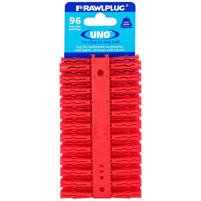 Univerzális tipli uno red 6x28mm (96db)