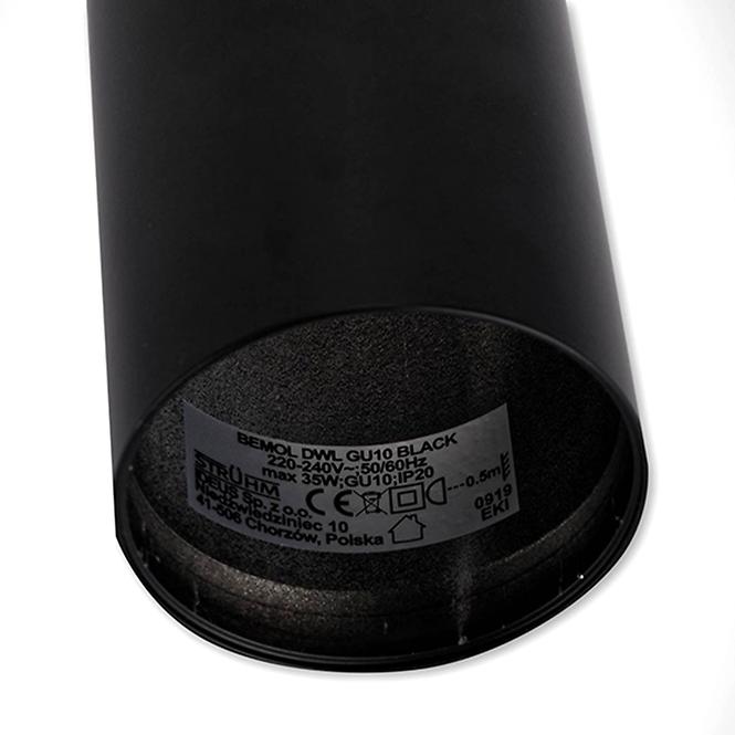 Fali Lámpa DWL GU10 Black 03533 K1