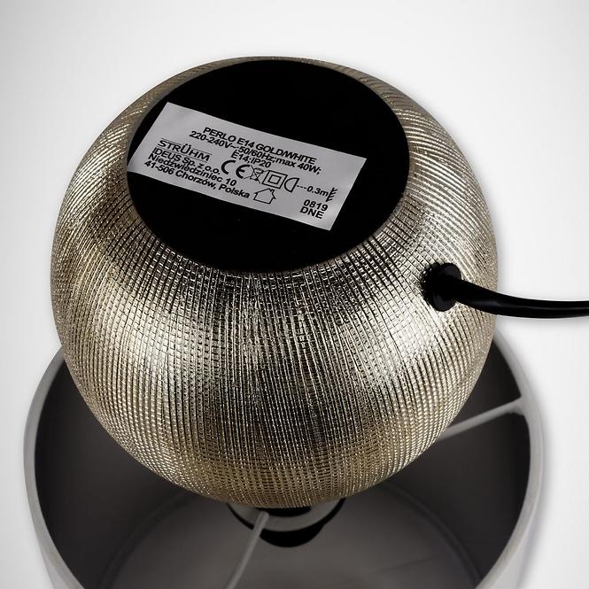 Lámpa Perlo E14 gold/fehér 03291 LB,7