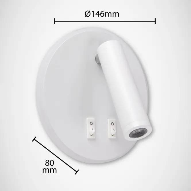 Lámpa Otello LED C 6W+3W fehér 03722 K1,3