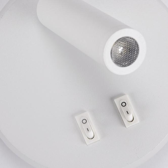 Lámpa Otello LED C 6W+3W fehér 03722 K1