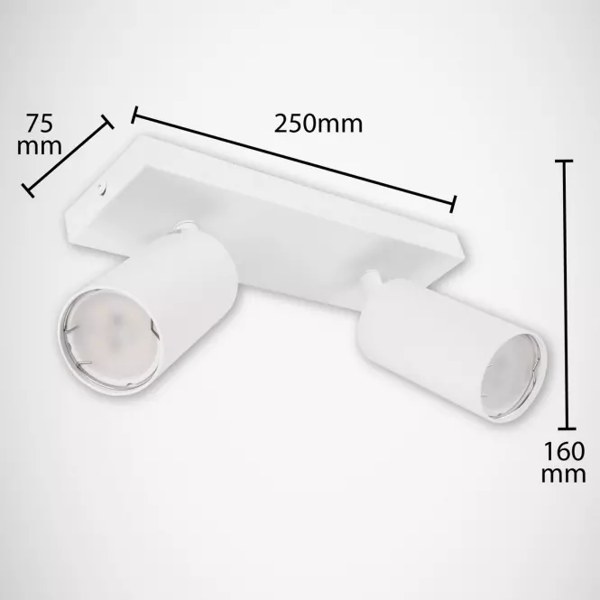 Lámpa Manam GU10 2L fehér 03760 K2