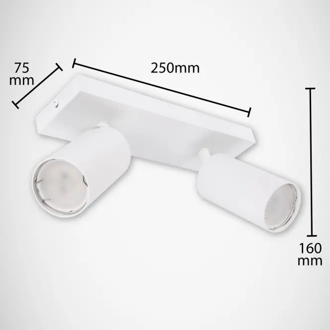 Lámpa Manam GU10 2L fehér 03760 K2,3