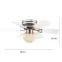 Mennyezeti ventilátor 0307W 1*E27 PL1,9