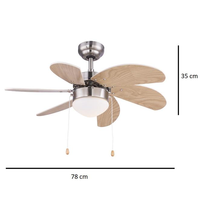 Mennyezeti ventilátor 03301 1*E14 PL1,2