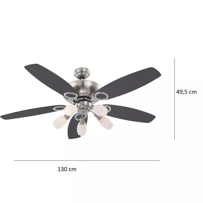 Mennyezeti ventilátor 0337 5*E14 PL1