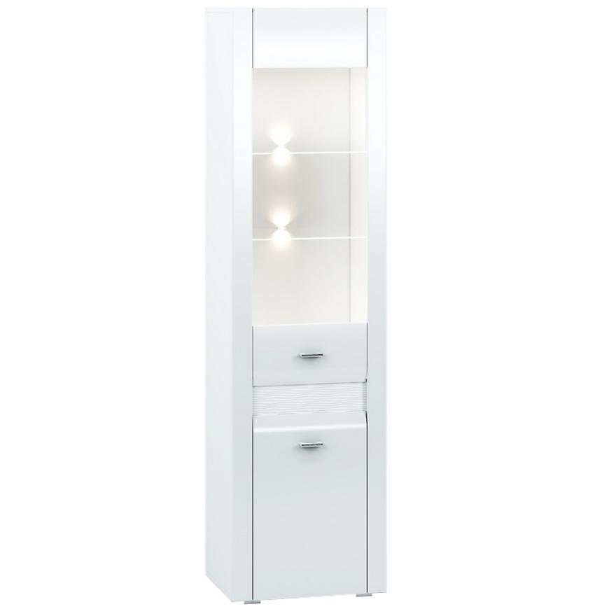 Magas vitrin 55 Arko fényes fehér