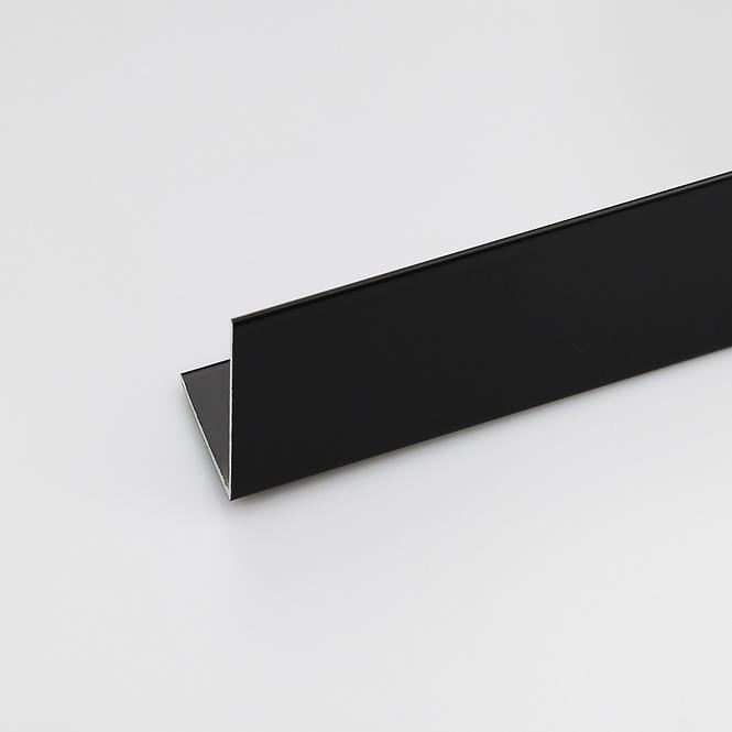 Szögprofil alumínium por fekete 10x10x1000