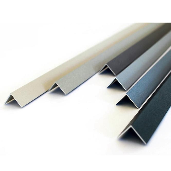 Szögprofil alumínium antracit 10x10x1000