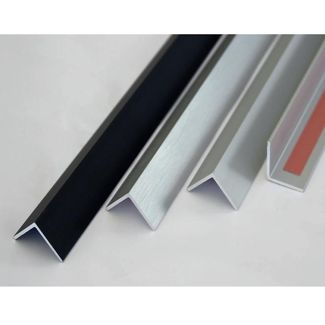 Öntapadós szögprofil eloxált alumínium acél 16x16x1000