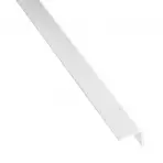 Öntapadós szögprofil PVC fehér, fényes 19,5x19,5x1000
