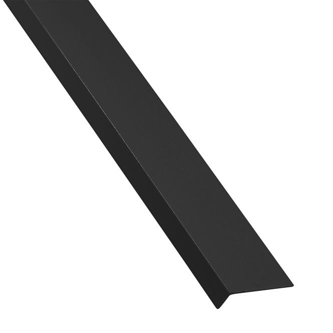 Öntapadós szögprofil PVC fekete matt 19,5x11,5x1000
