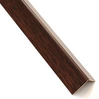 Öntapadós szögprofil PVC sötét fa 19,5x19,5x1000