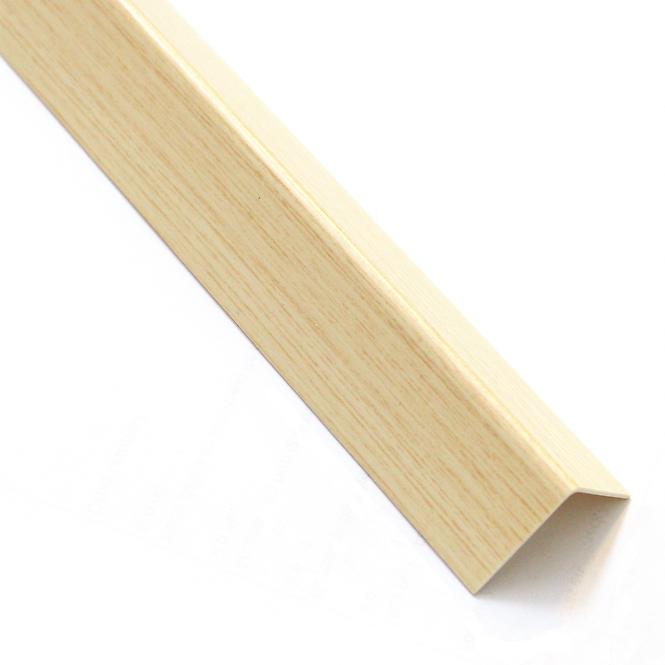 Öntapadós szögprofil PVC világos fa 19,5x19,5x1000