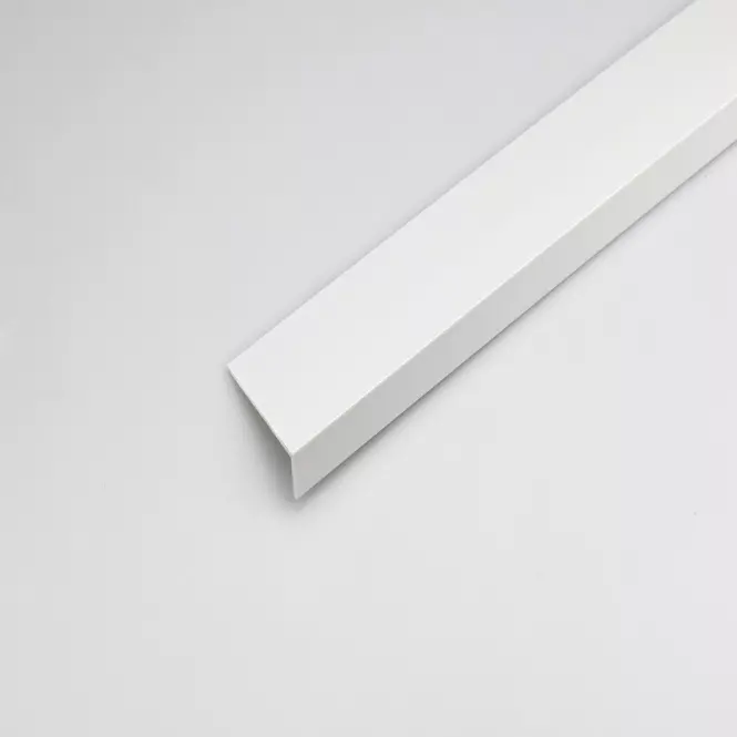 Szögprofil fehér szatén 30x20x1000