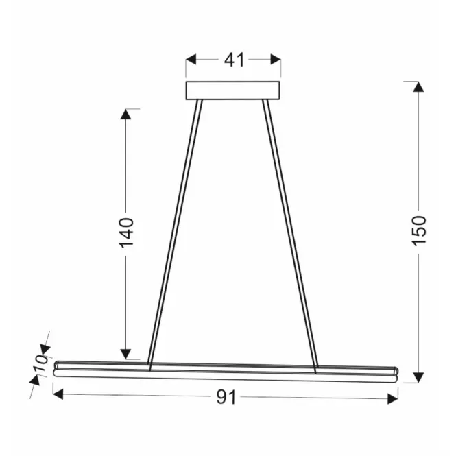 Lámpa A0010-311 Coconut 91x8 28W LED 4000K,2