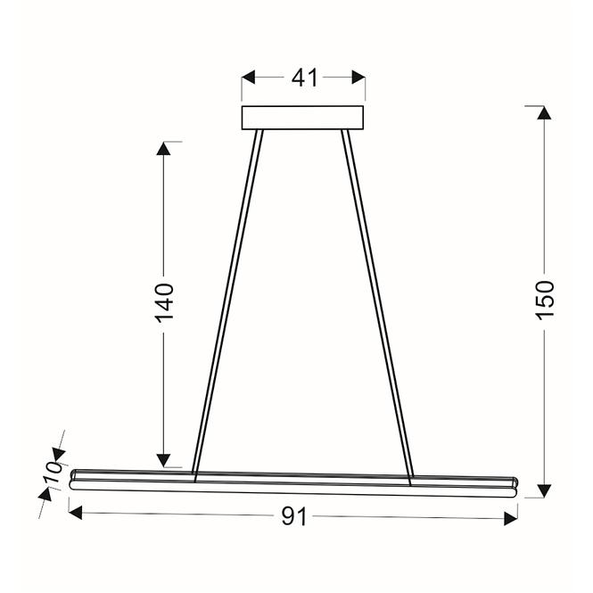 Lámpa A0010-311 Coconut 91x8 28W LED 4000K,2