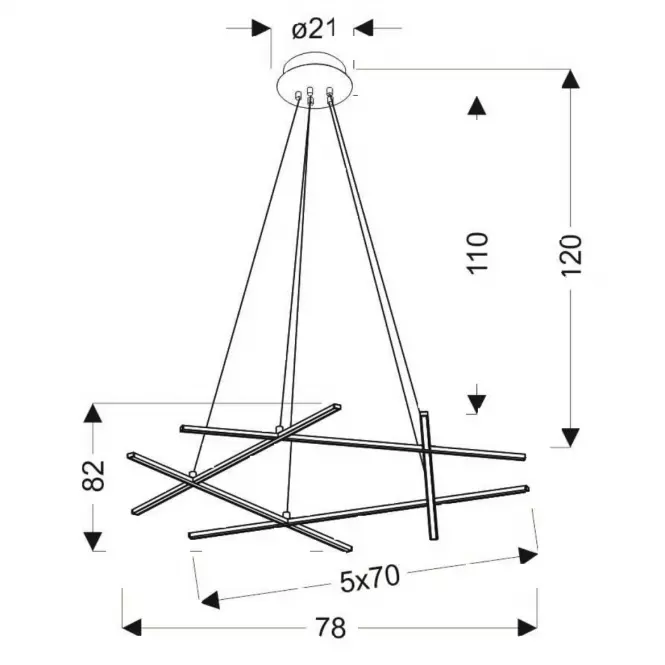 Lámpa A0020-350 Andros82x78 50W LED 4000K